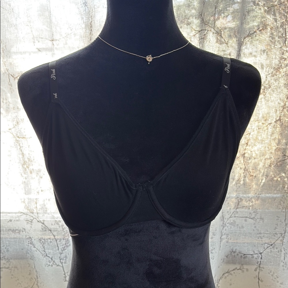 Victoria's Secret PINK Unlined Black Bra in 36C